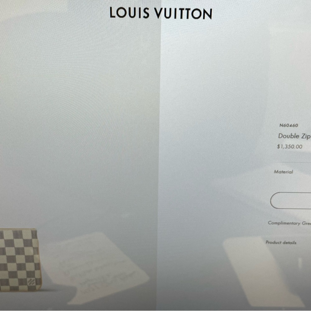 Louis Vuitton double zipper pochette - Picture 5 of 5